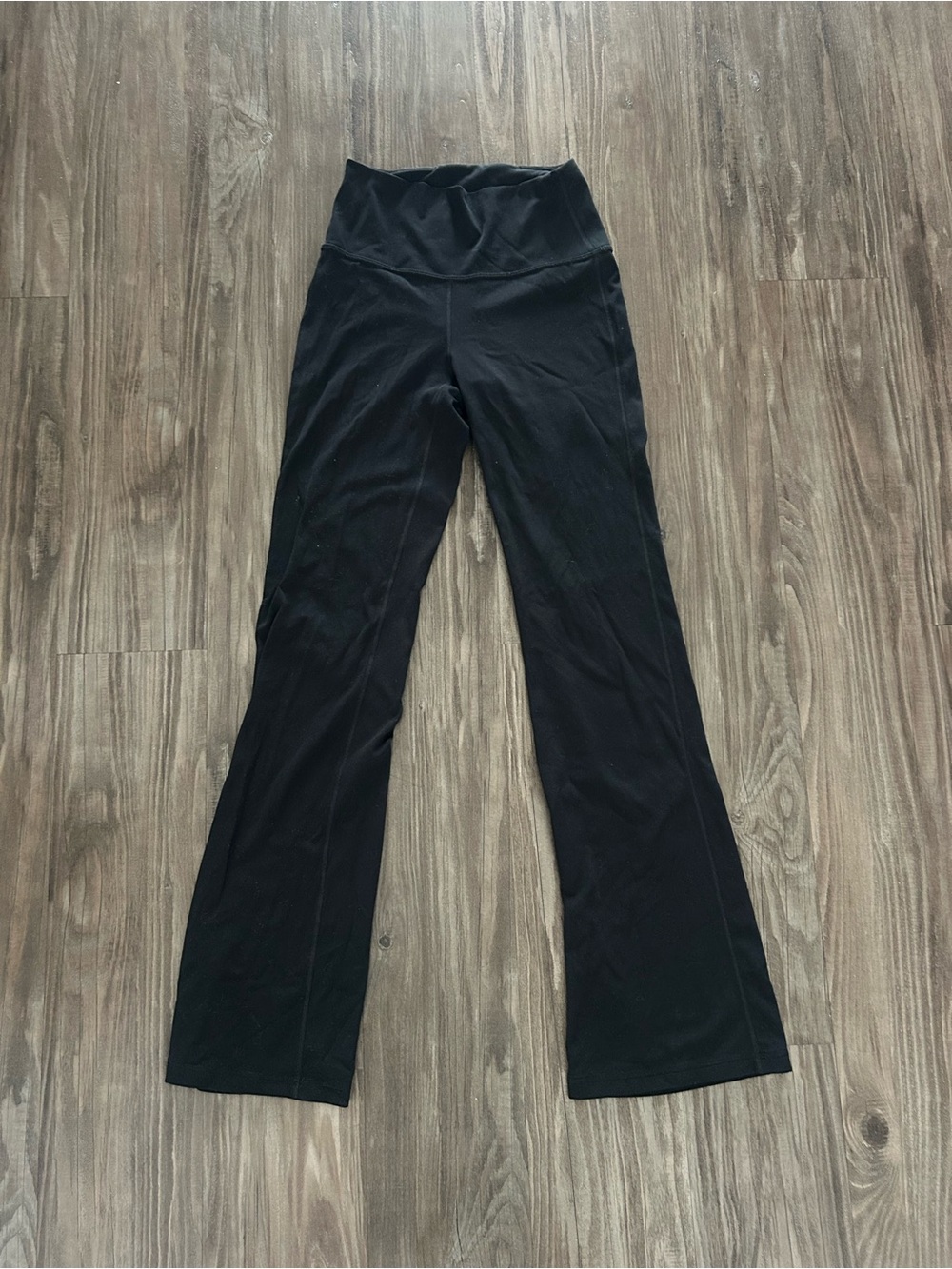 CRZ YOGA Black Flare High-Waist Leggings